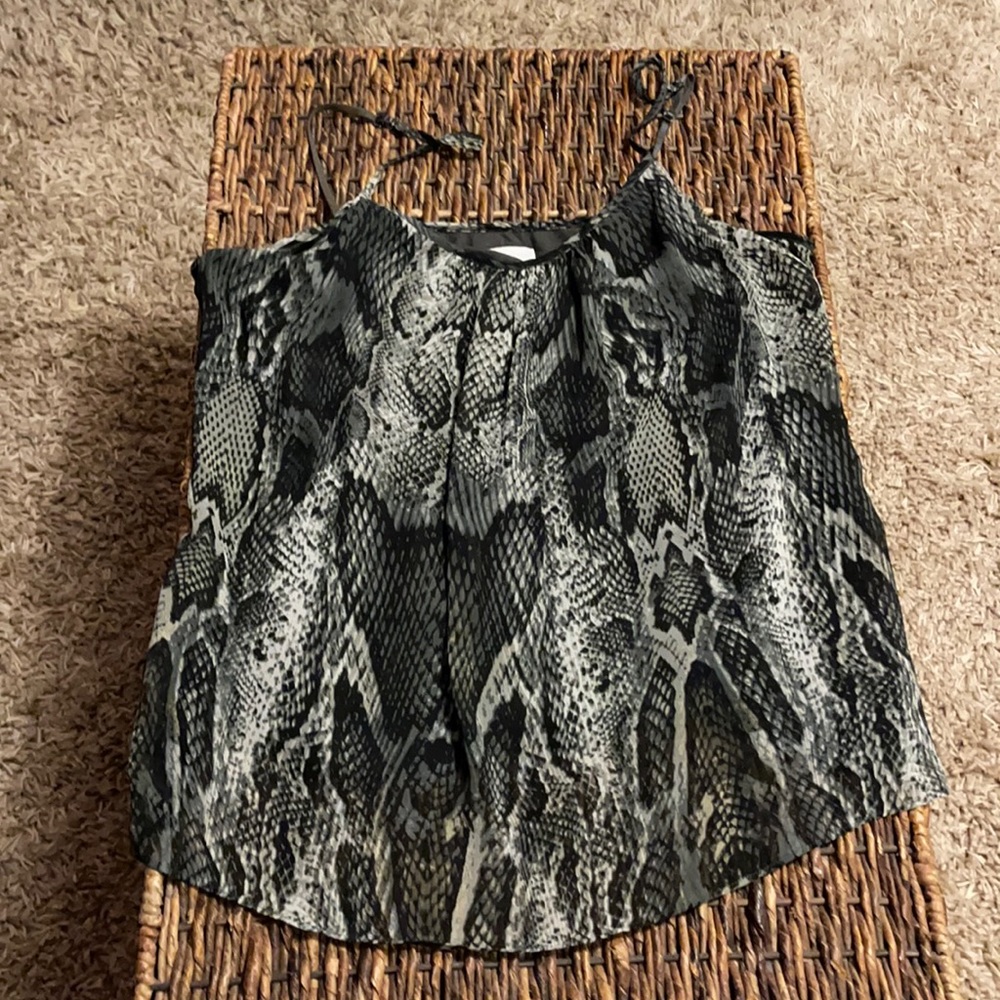 New York and Company - snake print top - size L